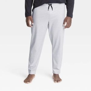Men’s Fine Line Jogger Pants Size XXL White & Gray